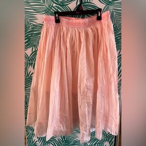 NWT Adidas Blush Pink Pleated Ballet Core Midi Skirt large with flaws